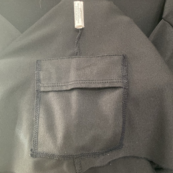 PRANA TALLY DRESS BLACK SIZE LARGE SOFT STRETCHY FAUX WRAP BUST - Picture 8 of 8